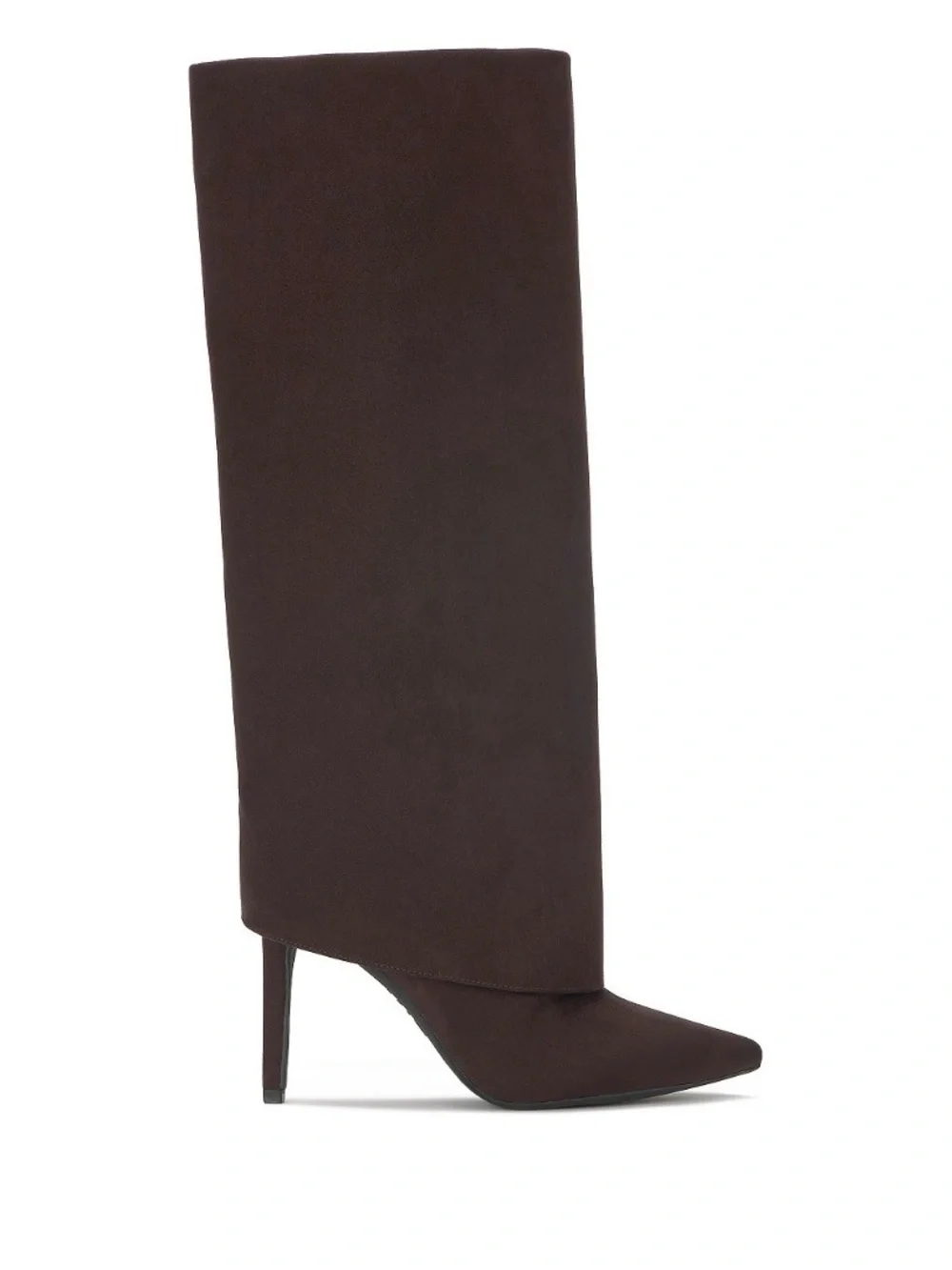 INC International Concepts Dark Brown Over-the-Knee Fold-Over Boots